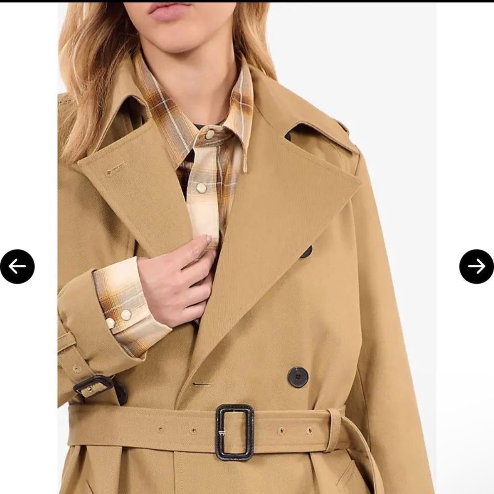 $715 The Kooples Double Breasted Trench coat NWT - Picture 5 of 9